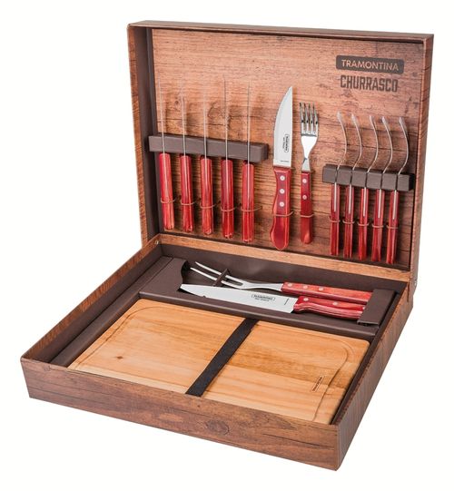 Juego Para Asado 15 Piezas Tramontina