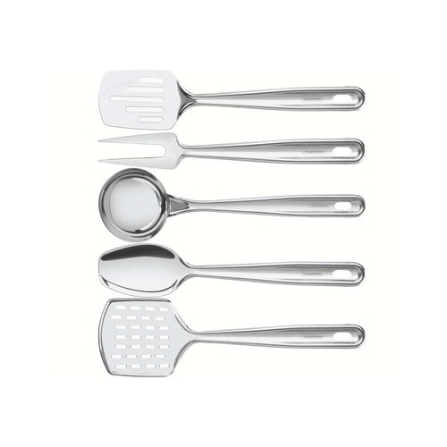 Juego De Utensilios Tramontina Extrata De Acero Inoxidable Con Soporte De Pared 5 Piezas