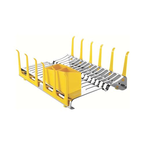 Escurridor De Platos Tramontina Plurale De Acero Inoxidable Con Porta Vasos Y Porta Cubiertos