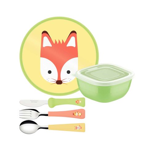 Juego Infantil Tramontina Baby Friends Colorido 05 Piezas