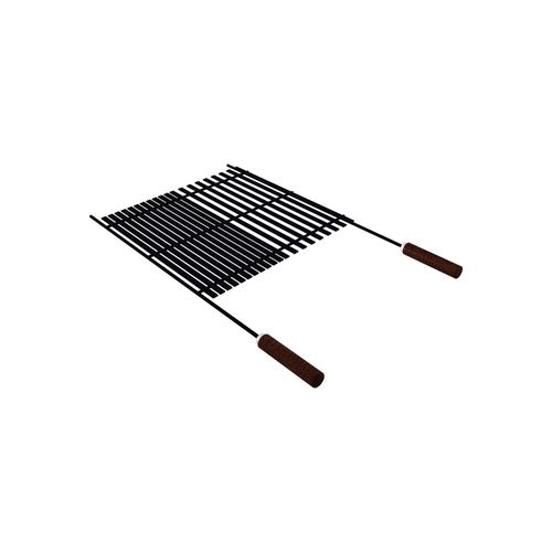 Parrilla Tramontina Churrasco Black En Acero Al Carbono Con Mangos De Madera 44 Cm