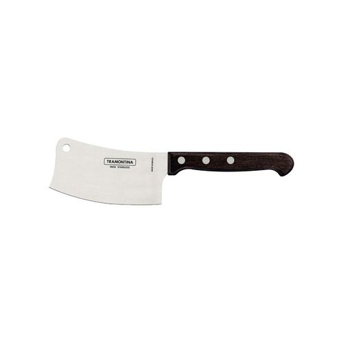 Hachuela Tramontina Con Lamina De Acero Inoxidable Y Mango De Madera Polywood Castaño 4"