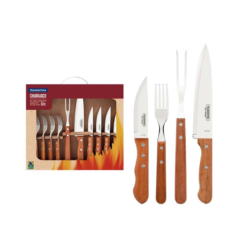 Kit Para Asado 10 Piezas Tramontina - Casa Tramontina