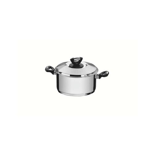 Cacerola Honda Tramontina Solar Baquelita Triple Fondo De Acero Inoxidable 16 Cm 1,80  L