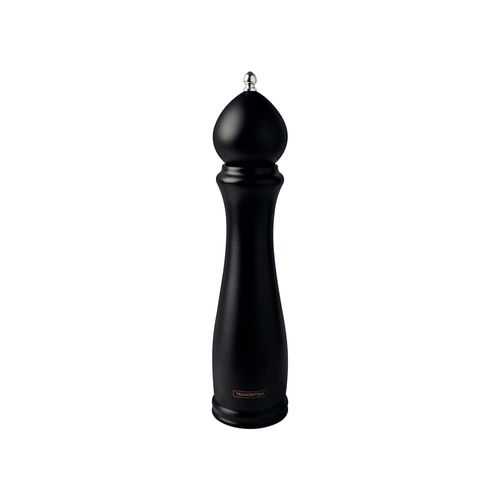 Molinillo De Sal O Pimienta Tramontina Churrasco Black En Ceramica Con Recipiente De Madera 10"