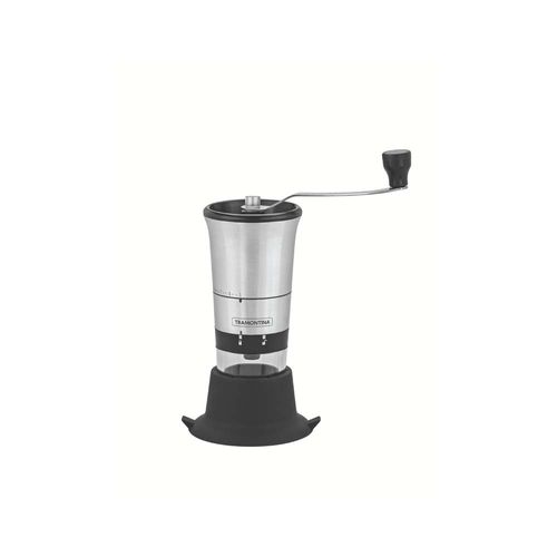 Molinillo Para Cafe Realce De Acero Inoxidable Con Cuerpo De Acrilico Con Molino De Ceramica Tramontina