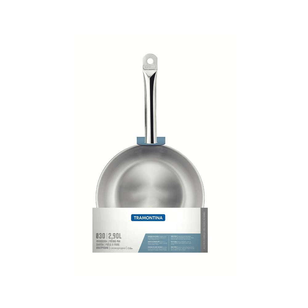 Sartén Profesional Tramontina 14 Pulgadas - Antiadherente, Aluminio, Mango Gris, Apta Para Horno