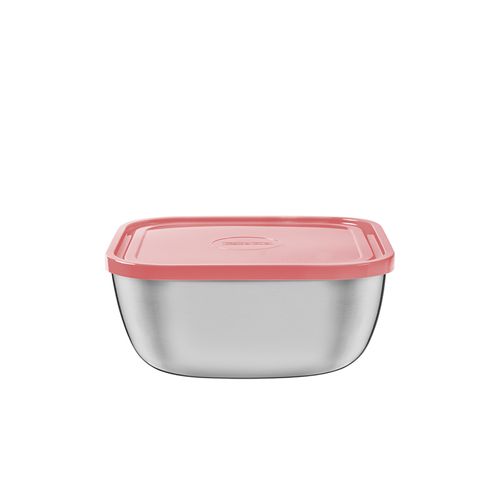 Recipiente Cuadrado Tramontina Freezinox De Acero Inoxidable 19 Cm 2,4 L