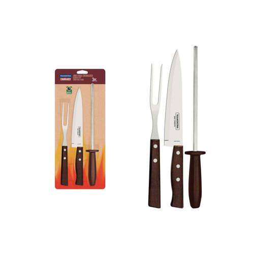 Juego Asador Trinchante 3 Piezas Tradicional Tramontina