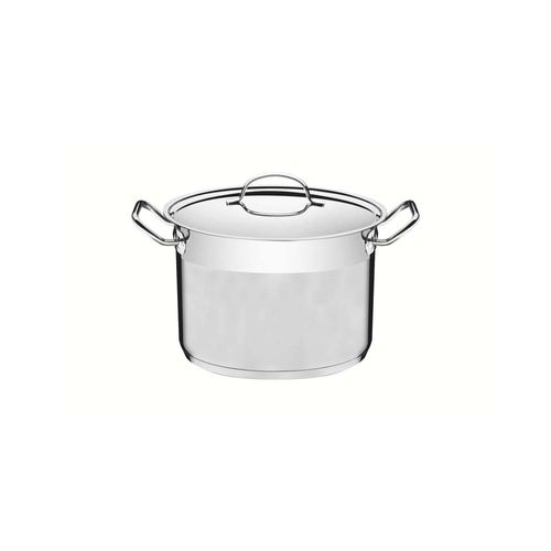 Cacerola Alta Tramontina Professional Triple Fondo De Acero Inoxidable 20 Cm 4,60 L