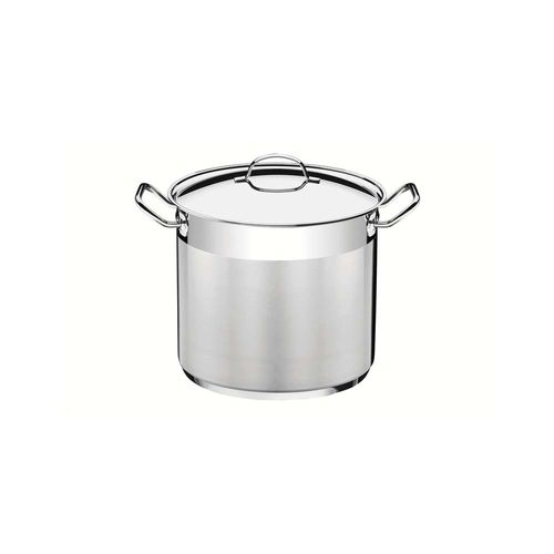 Cacerola Alta Tramontina Professional Triple Fondo De Acero Inoxidable 24 Cm 9,60 L