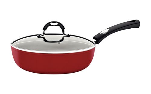 Sarten C/Tapa 2,7L Rojo Monaco Induccion Tramontina