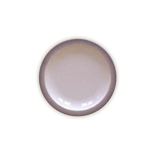 Plato Postre Tramontina Rústico Gris En Porcelana Decorada 21 Cm