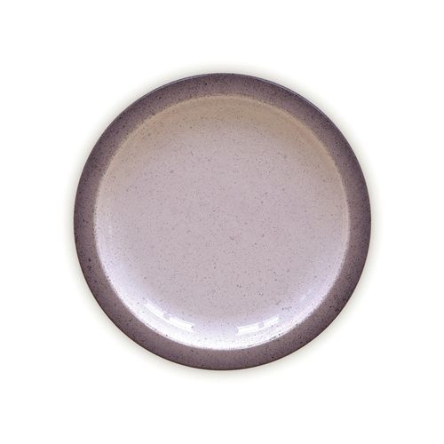 Plato Raso Tramontina Rústico Gris en Porcelana Decorada 28 cm
