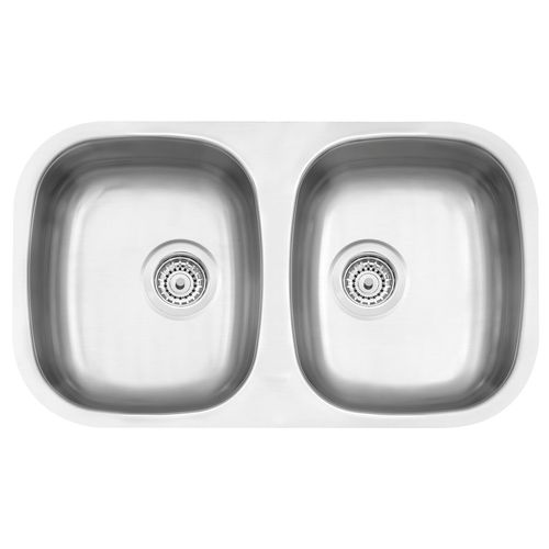 Bacha Doble Tramontina Satinado De Embutir 77x45x15 Cm