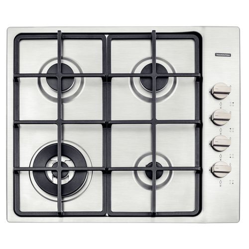 Placa De Coccion A Gas Tramontina 4 Quemadores Con Hierro Fundido 58x50 Cm