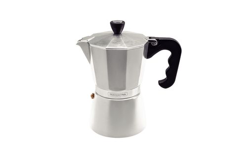 Cafetera Expresso Italiana Tramontina En Aluminio Con Mango En Nylon 320 Ml