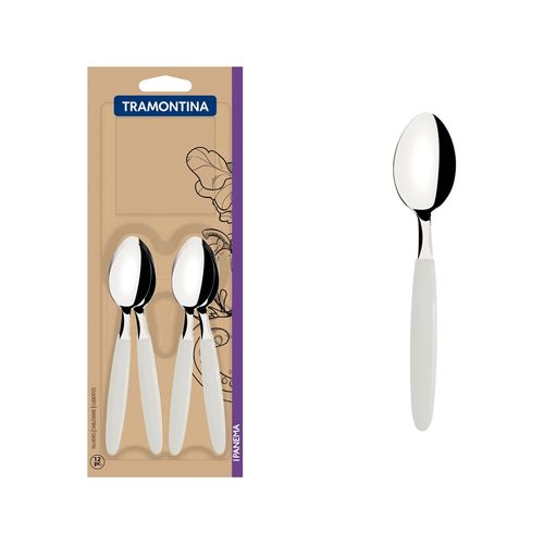 Cuchara De Té Tramontina Ipanema Blanco (Docena)