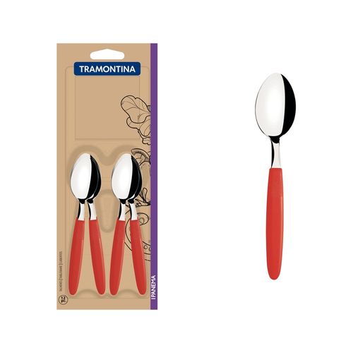 Cuchara De Té Tramontina Ipanema Rojo (Docena)