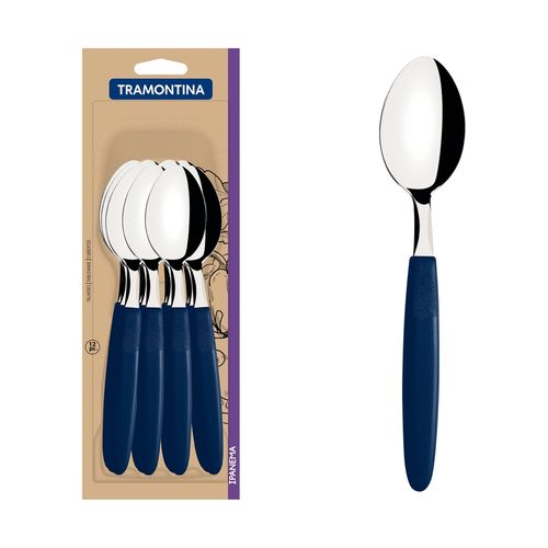 Cuchara De Mesa Tramontina Ipanema Azul (Docena)