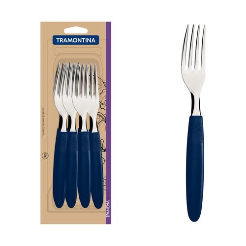 Tenedor De Mesa Tramontina Ipanema Azul (Docena)