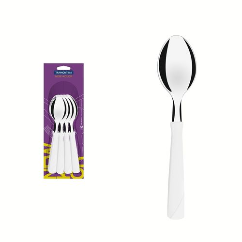 Cuchara De Mesa Tramontina New Kolor Blanco (Docena)