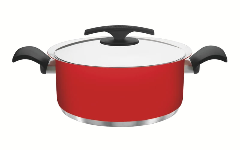 Casserole Tognana Vanitosa 24 Cm Avec 2 Poignées - Acier Inoxydable 18/10, Fond Multicouche, Compatible Induction