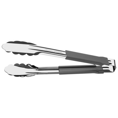 Pinza Tramontina Utilità De Acero Inoxidable Con Mango Revestido De Goma Gris 24 Cm