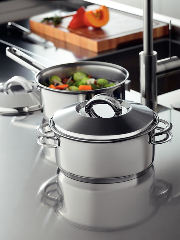 Tramontina 30cm Stainless Steel Stock Pot - 15.2 Liter Tri-Ply Base