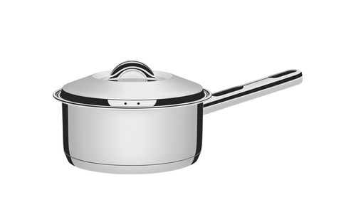 Cacerola Con Mango Tramontina Solar Triple Fondo De Acero Inoxidable 20 Cm 2,90 L