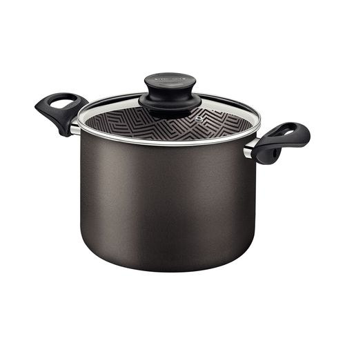 Cacerola Alta Tramontina Paris con Tapa de Vidrio 22 cm 5,7 L