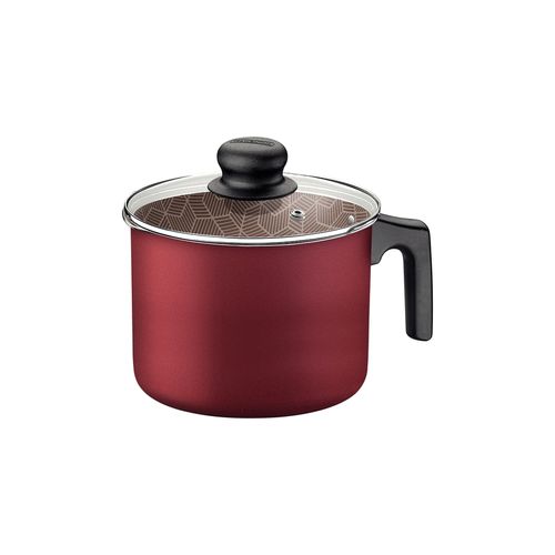 Hervidora Tramontina Paris Rojo con Tapa de Vidrio 16 cm 2,7 L