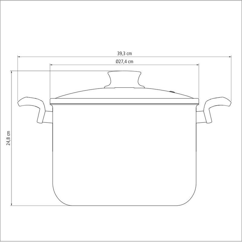 Olla Alta Tramontina Rivoli 9,6 L