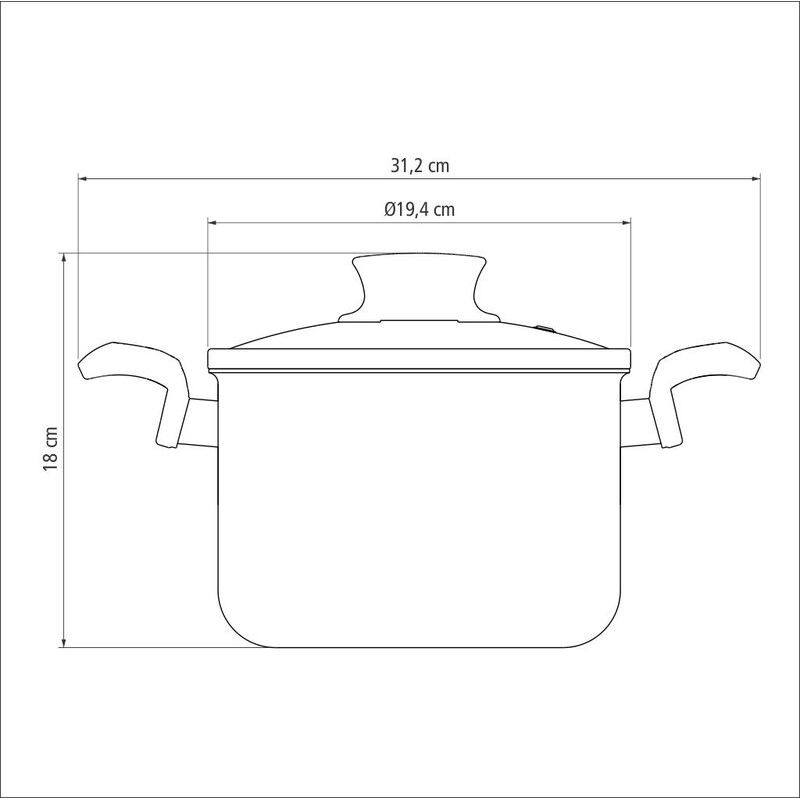 SARTEN 18 CM PARIS TRAMONTINA – IMPORTADORA BRASILERA