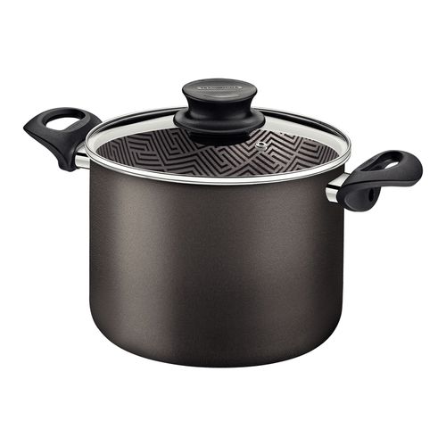 Olla Alta Tramontina Paris con Tapa de Vidrio 26 cm 9,6 L