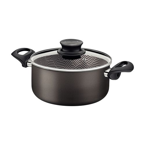 Cacerola Tramontina Paris con Tapa de Vidrio 24 cm 4,9 L