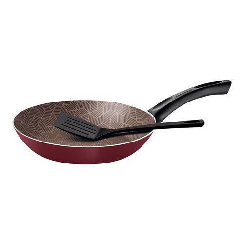 Sartén Tramontina Paris Rojo con Espátula de Nylon 26 cm 1,8 L