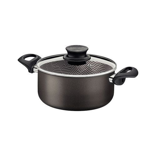Cacerola Tramontina Paris Con Asas Y Tapa de Vidrio 20 cm 2,9 L