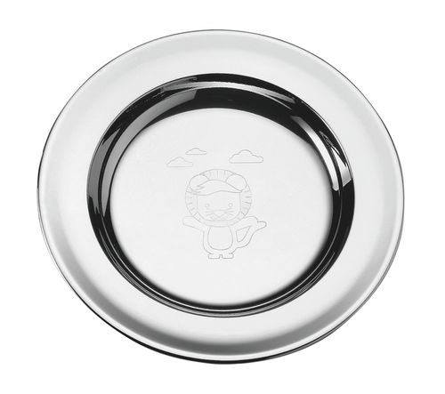 Plato Para Niños Tramontina Baby Friends De Acero Inoxidable 23 Cm