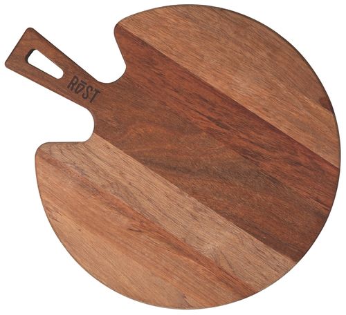 Tabla De Corte Tramontina Rost Redonda Para Servir En Madera 35 x 30 Cm