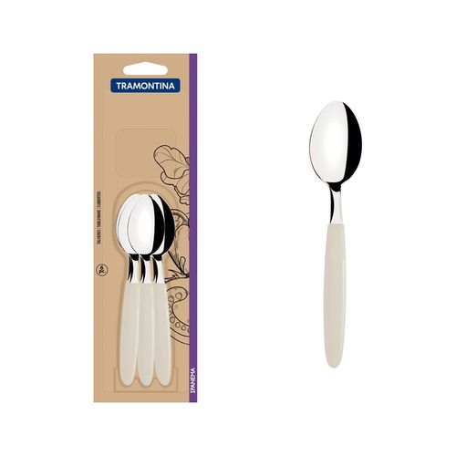 Cucharas De Té Tramontina Ipanema Gris 6 Piezas