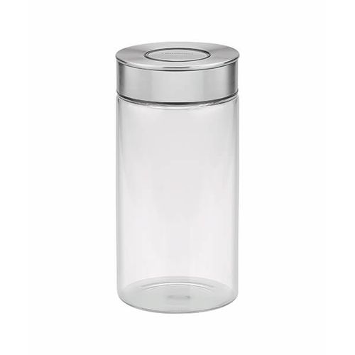 Contenedor De Vidrio Purezza Con Tapa De Acero Inoxidable De 1,4 Litros Tramontina