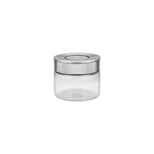 Contenedor De Vidrio Purezza Con Tapa De Acero Inoxidable De 0,4 Litros Tramontina