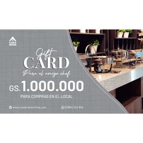 Gift Card Gs. 1.000.000 Para El Amigo Cheff