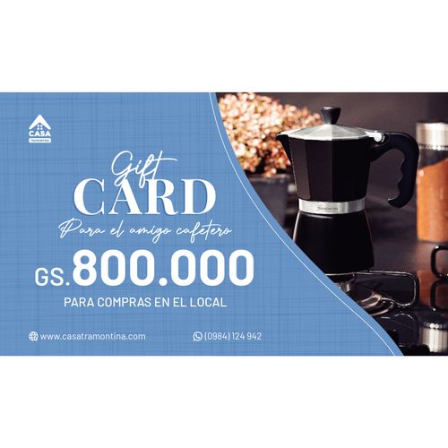 Gift Card Gs. 800.000 Para El Amigo Cafetero