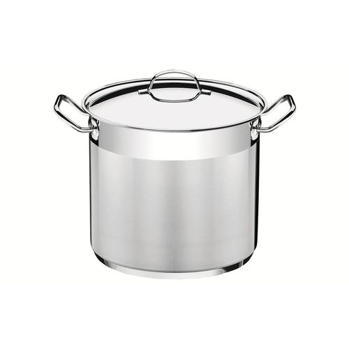 Cacerola Alta Tramontina Professional Triple Fondo De Acero Inoxidable 28 Cm 15,70 L