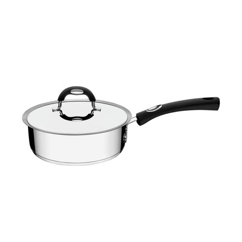 Cacerola Con Mango Tramontina Solar Duo Silicone Triple Fondo De Acero Inoxidable 20 Cm 2,10 L