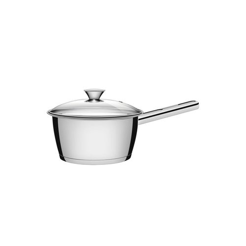 Cacerola Allegra De Acero Inoxidable Con Fondo Triple Y Tapa De Vidrio De 16 Cm Y 1,5 L Tramontina