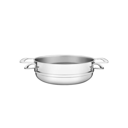 Vaporera Tramontina Brava De Acero Inoxidable Con Asas 20 Cm 2,2 L