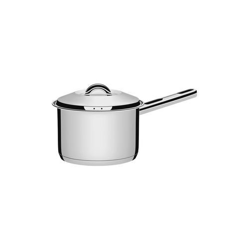 Cacerola Honda Con Mango Tramontina Solar Triple Fondo De Acero Inoxidable 16 Cm 2,90 L